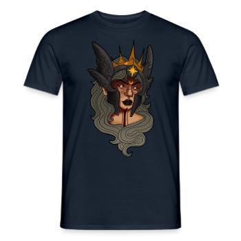 Fantasy Design Schildmaid Viking Vikings - Men's T-Shirt - navy - Front - AI Model Male 178 light (178cm)