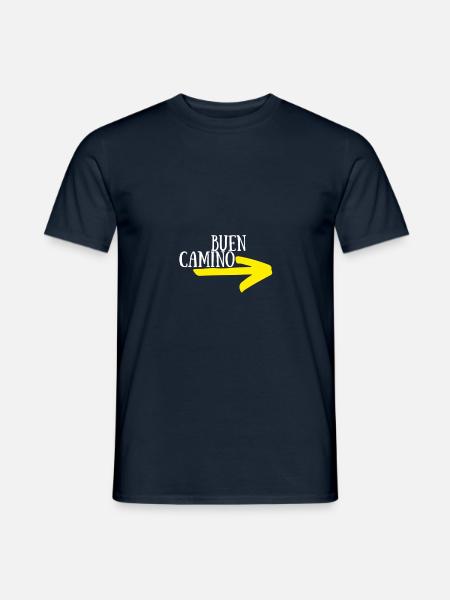 Buen Camino - Way of St. James to Santiago de Compostela - Men's T-Shirt - navy