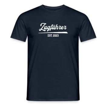 Zugführer 2023 Freiwillige Feuerwehr Dienstgrad - Männer T-Shirt - Navy - Vorne - AI Model Male 178 light (178cm)