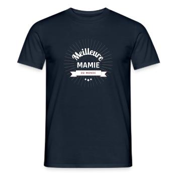 Meilleure Mamie du Monde - T-shirt homme - marine - Devant - AI Model Male 178 light (178cm)