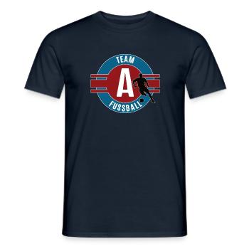 Fussball Team Mannschaft Spieler Fussballer Spiel - Männer T-Shirt - Navy - Vorne - AI Model Male 178 light (178cm)