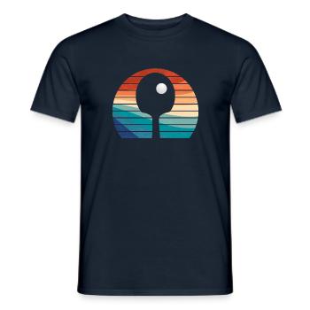 Cool Table Tennis Vintage Design - Men's T-Shirt - navy - Front - AI Model Male 178 light (178cm)
