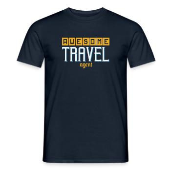 Reiseleiter - Männer T-Shirt - Navy - Vorne - AI Model Male 178 light (178cm)