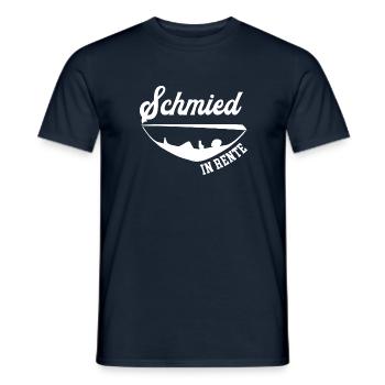 Schmied Rente Ruhestand Metallbau Rentner Schmiede - Männer T-Shirt - Navy - Vorne - AI Model Male 178 light (178cm)