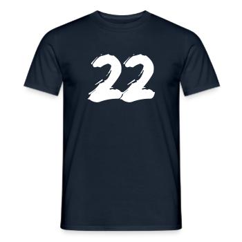 Brushed 22 - Männer T-Shirt - Navy - Vorne - AI Model Male 178 light (178cm)