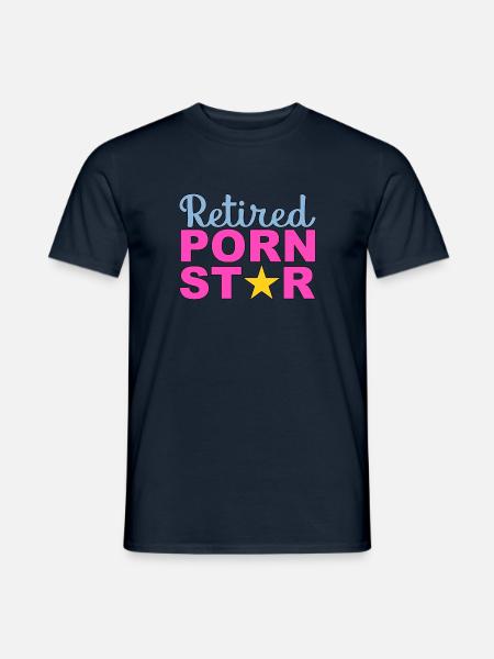 Retired Porn Star - Männer T-Shirt - Navy