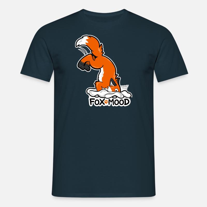 Rotfuchs Fox-Mood - Männer T-Shirt - Navy