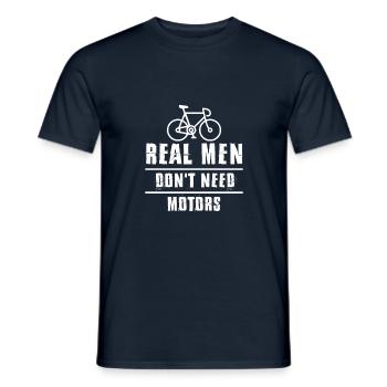 Vélo - T-shirt homme - marine - Devant - AI Model Male 178 light (178cm)