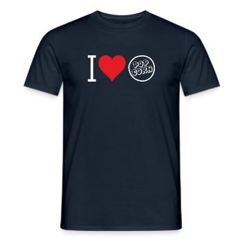I love Popcorn - Men's T-Shirt - navy - Front - AI Model Male 178 light (178cm)
