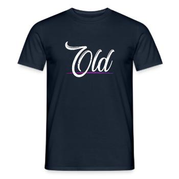 Old - Alt - Männer T-Shirt - Navy - Vorne - AI Model Male 178 light (178cm)