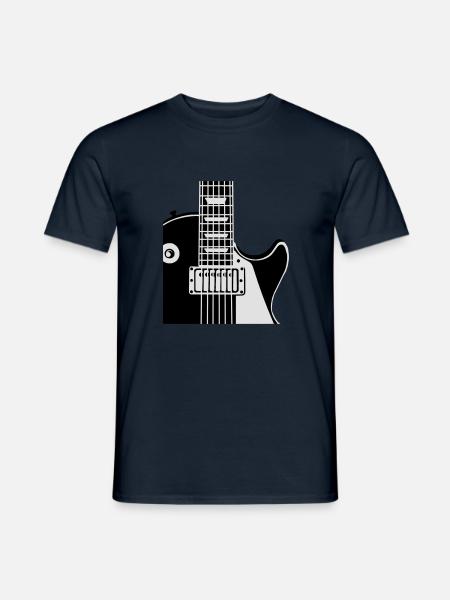 Musikinstrument Gitarre - Musiker T-Shirt Designs - Männer T-Shirt - Navy