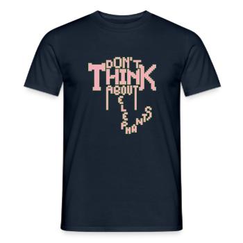 ÉLÉPHANT - T-shirt homme - marine - Devant - AI Model Male 178 light (178cm)