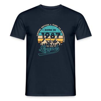 Legends 1987 - Men's T-Shirt - navy - Front - AI Model Male 178 light (178cm)