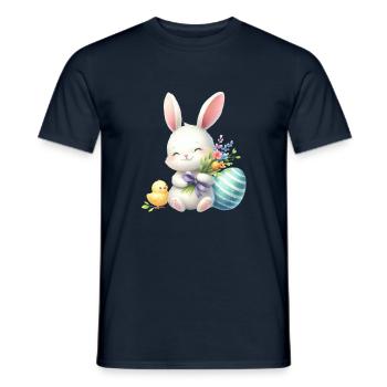 Easter Easter Bunny Easter Eve Easter Sunday Easter Egg Spring - Men's T-Shirt - navy - Front - AI Model Male 178 light (178cm)