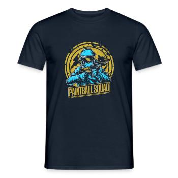 Paintball Squad - Men's T-Shirt - navy - Front - AI Model Male 178 light (178cm)
