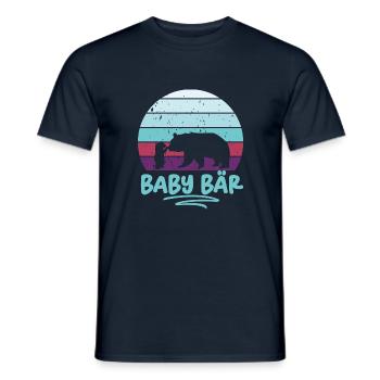 Kinder Süßes Baby Bär - Männer T-Shirt - Navy - Vorne - AI Model Male 178 light (178cm)