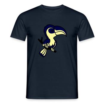 papagei - Männer T-Shirt - Navy - Vorne - AI Model Male 178 light (178cm)