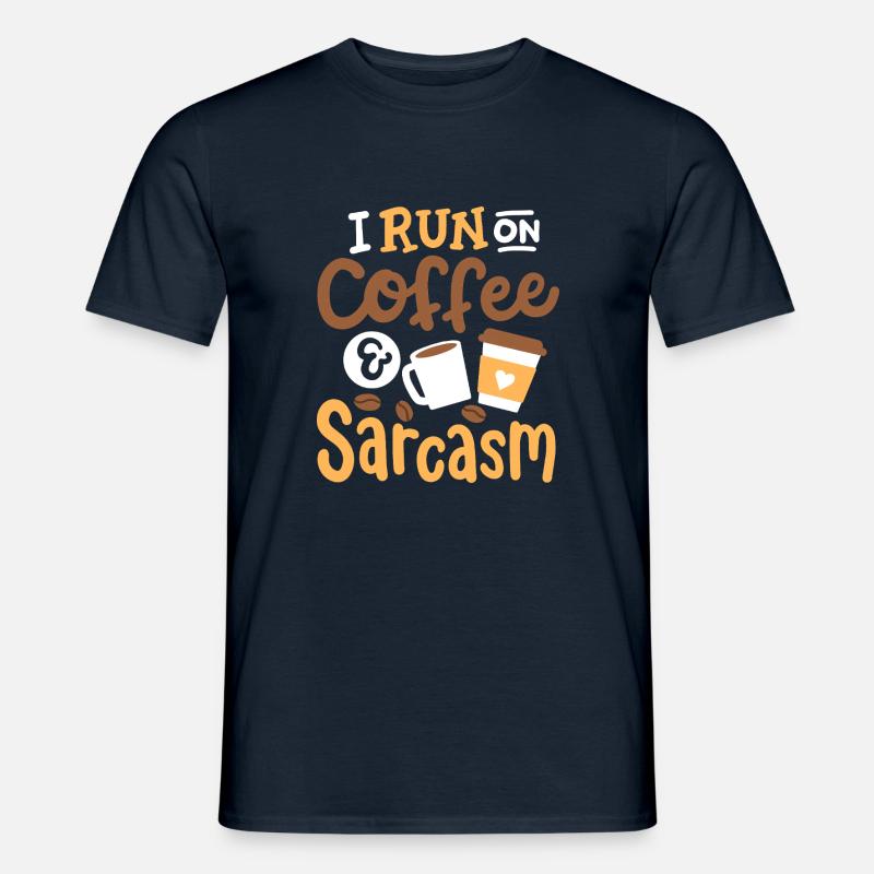 Mi imbatto nel sarcasmo del caffè - T-shirt uomo - navy