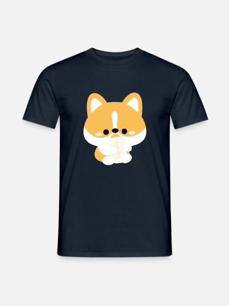 Corgi Kleinkind - Männer T-Shirt - Navy