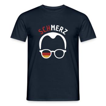 Merz im März Satire Design Schmerz Politik - Männer T-Shirt - Navy - Vorne - AI Model Male 178 light (178cm)