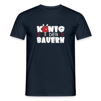 Table Tennis, King of the Peasants, Luck, Lucky Kant - Men's T-Shirt - navy - Front - AI Model Male 178 light (178cm)