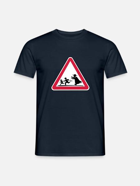 Achtung Pfarrer - Männer T-Shirt - Navy