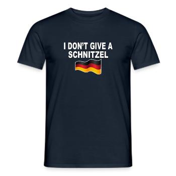 I dont give a Schnitzel - lustiges Humor Design - Männer T-Shirt - Navy - Vorne - AI Model Male 178 light (178cm)