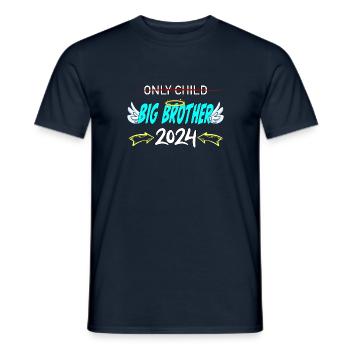 Only Child - Big Brother 2024 Baby - Men's T-Shirt - navy - Front - AI Model Male 178 light (178cm)