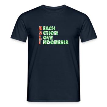 Bali - Indonesien - Männer T-Shirt - Navy - Vorne - AI Model Male 178 light (178cm)