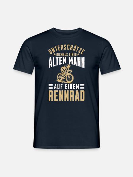 lustige Sprüche Fahrrad Rennrad - Männer T-Shirt - Navy