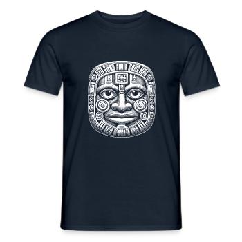 Maske - Männer T-Shirt - Navy - Vorne - AI Model Male 178 light (178cm)