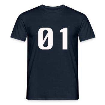 01 - T-shirt homme - marine - Devant - AI Model Male 178 light (178cm)