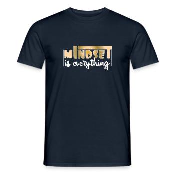 Mindset is everything - Men's T-Shirt - navy - Front - AI Model Male 178 light (178cm)