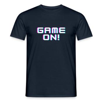 Game On - Männer T-Shirt - Navy - Vorne - AI Model Male 178 light (178cm)