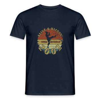 22. Geburtstag Vivant depuis 10/2002 - T-shirt homme - marine - Devant - AI Model Male 178 light (178cm)