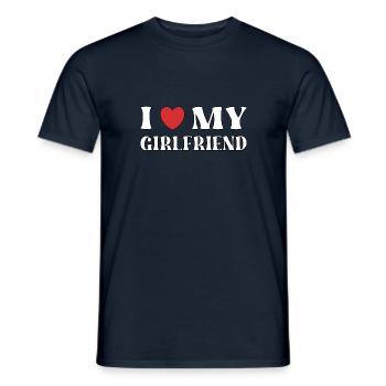 J’aime ma copine - T-shirt homme - marine - Devant - AI Model Male 178 light (178cm)