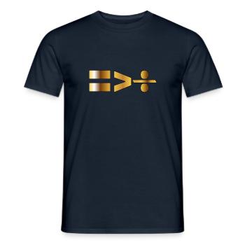 Equality is greater than division Black History - Men's T-Shirt - navy - Front - AI Model Male 178 light (178cm)