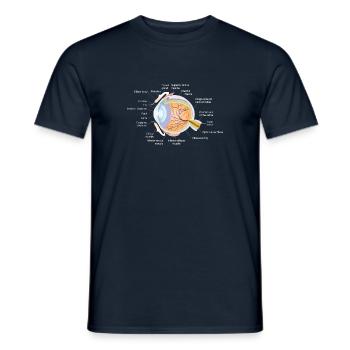 Menschliches Auge - Männer T-Shirt - Navy - Vorne - AI Model Male 178 light (178cm)
