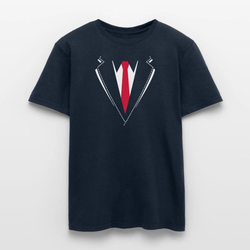 Fliege oder Krawatte Kostüm. Männer T-Shirt