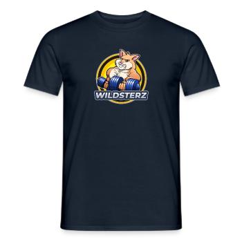 Wildsterz - Hamster - Männer T-Shirt - Navy - Vorne - AI Model Male 178 light (178cm)