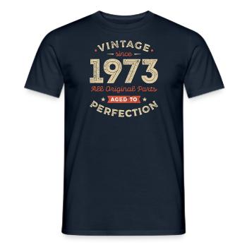 Vintage 1973 All Original Parts - Men's T-Shirt - navy - Front - AI Model Male 178 light (178cm)