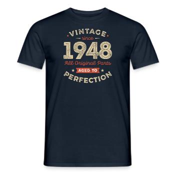 Vintage 1948 All Original Parts - Men's T-Shirt - navy - Front - AI Model Male 178 light (178cm)