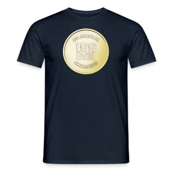 100 Day Gold Coin - Men's T-Shirt - navy - Front - AI Model Male 178 light (178cm)