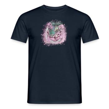 tigerbaby,tiger,rosa,graffiti,malerei - Männer T-Shirt - Navy - Vorne - AI Model Male 178 light (178cm)