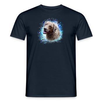 chesapeake bay retriever,retriver,hund,malerei - Männer T-Shirt - Navy - Vorne - AI Model Male 178 light (178cm)