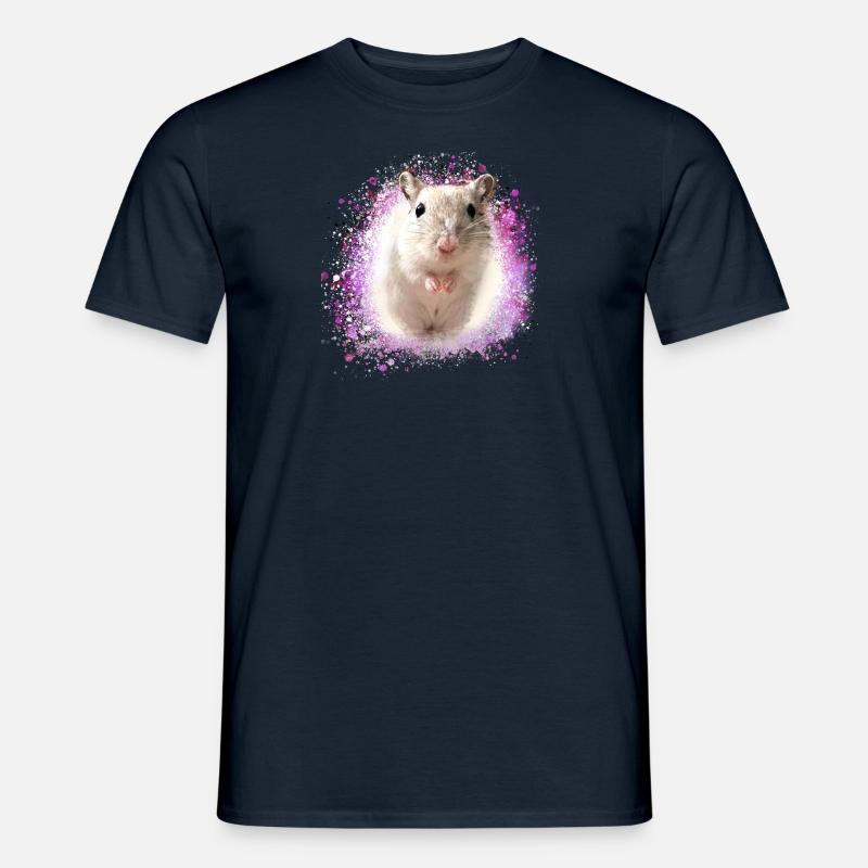 Jumping mouse,mouse,graffiti,painting,shrew - Men’s T-shirt - navy