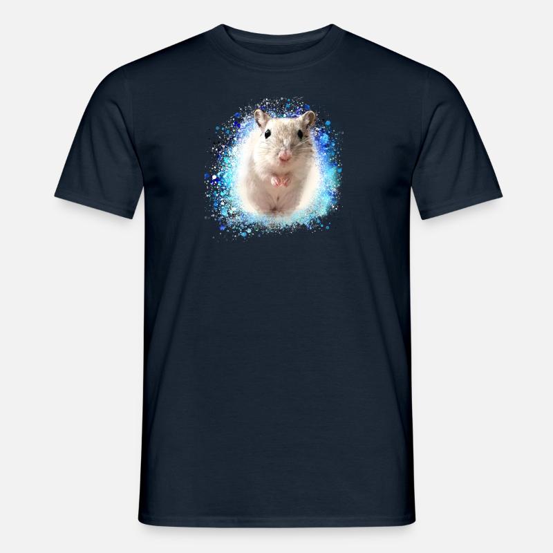 Jumping mouse,mouse,graffiti,painting,shrew - Men’s T-shirt - navy