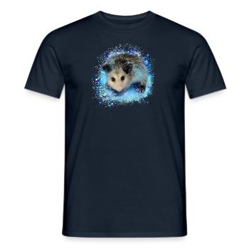 Opossum,mouse,rodent,graffiti - Men's T-Shirt - navy - Front - AI Model Male 178 light (178cm)