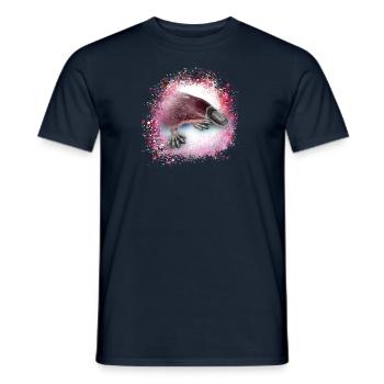 Platypus,platypus,graffiti,painting - Men's T-Shirt - navy - Front - AI Model Male 178 light (178cm)