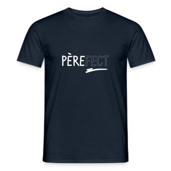 Père-FECT Papa Parfait, cadeau pour Fete des pères - T-shirt homme - marine - Devant - AI Model Male 178 light (178cm)